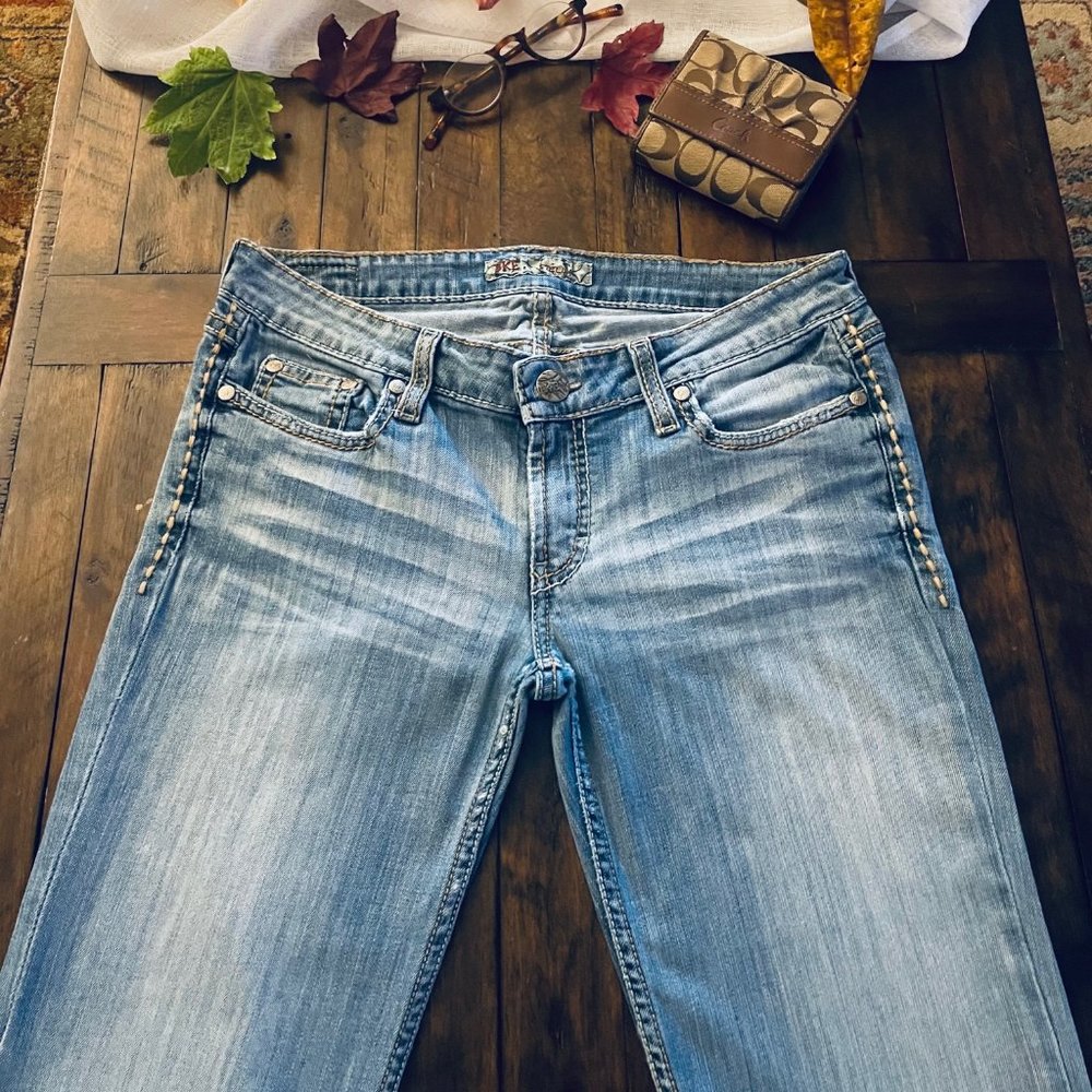 BKE Denim Stella Slim Fit Low Rise Boot Cut Jeans - 28 XL